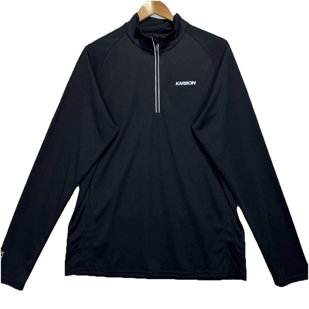 Karbon Nucleo 1/4‎ Zip Pullover Mens Large Black K-Wick Athletic Performance Top